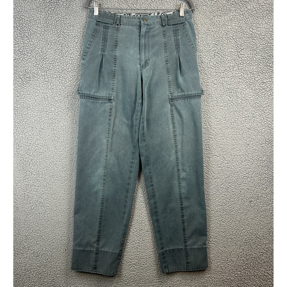 Vintage Bugle Boy USA Pants Faded Olive Green Mens Size 31 x 31 Carpenter